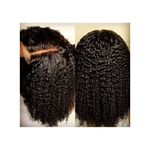 Babywave Water Curly Wig With Part Closure-1b