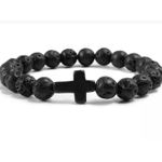 Black Cross Fashionable Men Bracelet