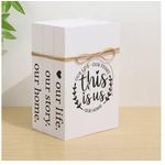 3 pcs family faux book decor