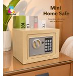 Digital Electronic Home Safe Box with Keypad Lock – Mini Security Safe for Cash, Jewelry & Documents