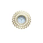 decorative gold sunburst wall clock