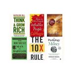 Best Personal Transformation Books Combo (Mind + Finance) (Think And Grow Rich, How To Win Friends And Influence People, The Secret, The Richest Man In Babylon, The 10X Rule, The Psychology Of Money)