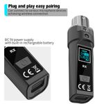 product_image_name-BOMGE-Wireless Microphone Transmitter Receiver 2.4Ghz,MicWireless System, Rechargeable Wireless Mic Adapter with 48V for Audio Mixer, -6