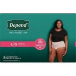 Depend Fresh Protection Underwear For Women Large - 84counts - image 2