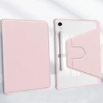 Generic Samsung galaxy Tab S9/Tab S9FE 11 inch Rotation transparent back leather Case - image 3