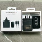 Original 45W UK Plug PD Fast Charger with 5A USB-C Cable – Super Fast Charging Adapter