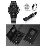 Tomi Black Dial Black Bracelet Strap Watch - image 3