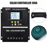 Generic 100A MPPT Solar Charge Controller - 12V/24V/36V/48V With Dual USB, LCD Display - image 3