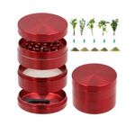 Generic 4-Layer Premium Aluminum Herb & Spice Grinder with Fine Mesh Filter