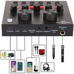 Generic Full Kits Condenser Microphone With V8 Sound Card & Stand - image 2