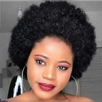 Black Afro Hair Wig For Ladies
