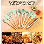 Generic 12Pcs/Set Silicone Cooking Utensils Spoons Non-stick Kitchen sets Tools（big-size） - image 2