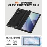 Generic Leather Hinge Protector Case For Samsung Galaxy Z Fold 8 Ultra - Black - image 2