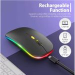 Generic Premium Slim Rechargeable RGB Wireless Mouse – Dual-Mode Connectivity - image 2