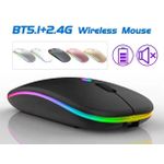 Generic Premium Slim Rechargeable RGB Wireless Mouse – Dual-Mode Connectivity - image 3