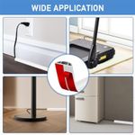 product_image_name-Flushrenic-Floor Cord Cover ,Self Adhesive Cord Hider Floor Cable Management Power Cord Protector,Electric Cord Covers for Home, Offices, School, Cable Cavity.(2M)-4