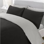 Quality Duvet And Bedsheet With PillowCases - Ash/Black