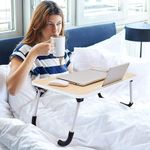 product_image_name-Generic-Folding Laptop Table Computer Desk For Student / Bedside - Cream-4