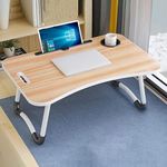 product_image_name-Generic-Folding Laptop Table Computer Desk For Student / Bedside - Cream-5