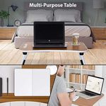 product_image_name-Generic-Folding Laptop Table Computer Desk For Student / Bedside - Cream-6