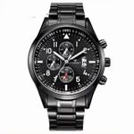 product_image_name-Fngeen-Luxury Unisex Bracelet Date Wristwatch With Bracelet- Black-3