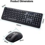 Generic HK6800 Wireless Keyboard And Mouse Combo, 2.4Ghz Portable, Adjustable DPI Mouse, For Home / Office, With USB Receiver - image 2