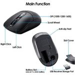 Generic HK6800 Wireless Keyboard And Mouse Combo, 2.4Ghz Portable, Adjustable DPI Mouse, For Home / Office, With USB Receiver - image 3