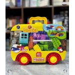 LARGE Building Lego Bricks Blocks Educational Toy for kids in a moving van