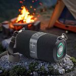 product_image_name-T&G-TG-667 Portable Wireless Blue-tooth Woofer Waterproof Speaker Active Support TWS TF/USB Stereo Bass Fabric Subwoofer BT Speaker IPX5 5W (GREY)-6