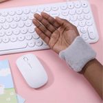 ShebSheb 1 Pc Wearable Wrist Rest Pad Keyboard Mouse Soft Plush Ergonomic - image 3