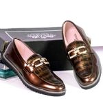 MEN DESIGNERS DOUBLE O CRACK SHOES BROWN