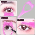 product_image_name-Generic-3PCS Plastic Makeup Upper Lower Eye Lash Mascara Applicator Guard With Lah Comb Eyelashes Curlers Applicators-5