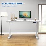 Generic Set Of Executive Office Chair And 1.2 Meter Adjustable Desk - image 4