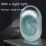 product_image_name-Kamisafe-Rechargeable LED Multi-Functional Fan, 4500mAh, 3 Speed With Night Light Table Fan-5