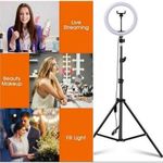 Generic 12" Inches Automatic Led Ringlight With Stand &Camera Holder for TikTok, YouTube, Makeup, Live Stream - image 4