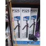 P325 360° Rotating Pan Tilt Aluminum Selfie Stick Tripod 2.2M