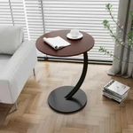 Modern C-Shaped Round Side Table – Multi-Purpose Sofa & Bedside End Table
