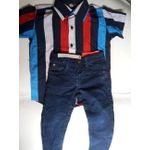 product_image_name-Fashion-Multicolor Lovely  Baby Boy Shirt and Jean Trouser -1
