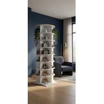 360° Rotating Display Rack for Shoes, Handbags & Home Décor – Multi-Tier Storage Shelf