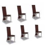 Dinning Leather Comfort Chairs- (6 Pieces)