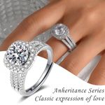 product_image_name-ARHANORY-Wedding Ring for Women Adjustable Diamond Rings Engagement - Silver-4