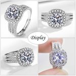 product_image_name-ARHANORY-Wedding Ring for Women Adjustable Diamond Rings Engagement - Silver-7