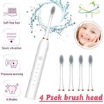 Generic Smart Ultrasonic Electric Toothbrush + 4 Brush Heads