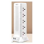 Generic 2500W high power Heavy Duty Socket - 2USB + PTypeC Output + wireless charger top + folding desk lamp - image 2