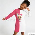 product_image_name-Catpapa-Limited Time No Restock!4-7Years KId Girl Long Sleeved Dress Contrast Color Cartoon Printing-2