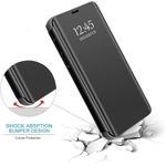 Samsung Galaxy S21 Plus Leather Flip Clear View Phone Cover with Mirror, Stand Function and Shock Proof Edges - image 5