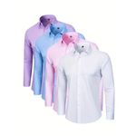 4in1 Plain Long Sleeve Shirt For Men