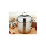 2 In 1 Stainless Steel Steaming Pot - 30cm