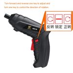 product_image_name-Generic-Rechargeable 3.6V Electric Cordless Screwdriver Household Battery Drill Driver-4