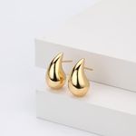 product_image_name-Fashion-Aprillan  Waterdrop Earrings For Women Golden Glossy-1
